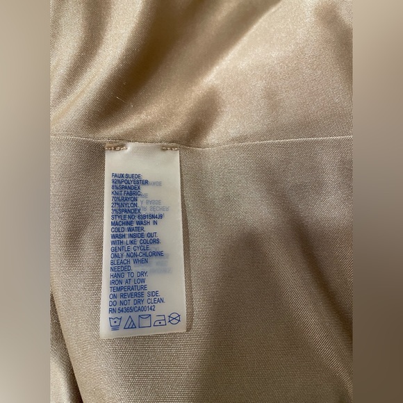 Nygard Faux Snakeskin Suede Moto Jacket XL Womens - Picture 10 of 10